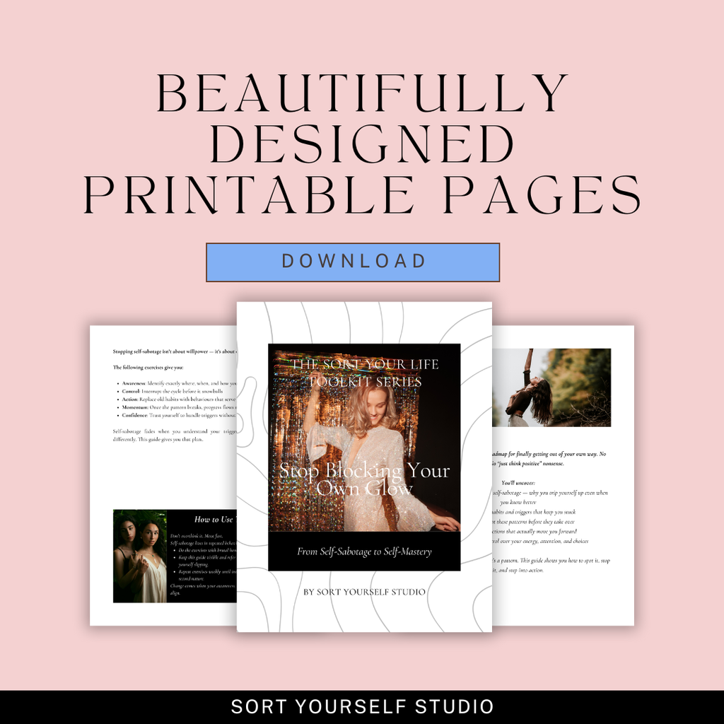 Psychology-based self-help guides for women who want confidence, clarity, and real life transformation. Actionable worksheets designed to break patterns, reduce stress, and build lasting habits