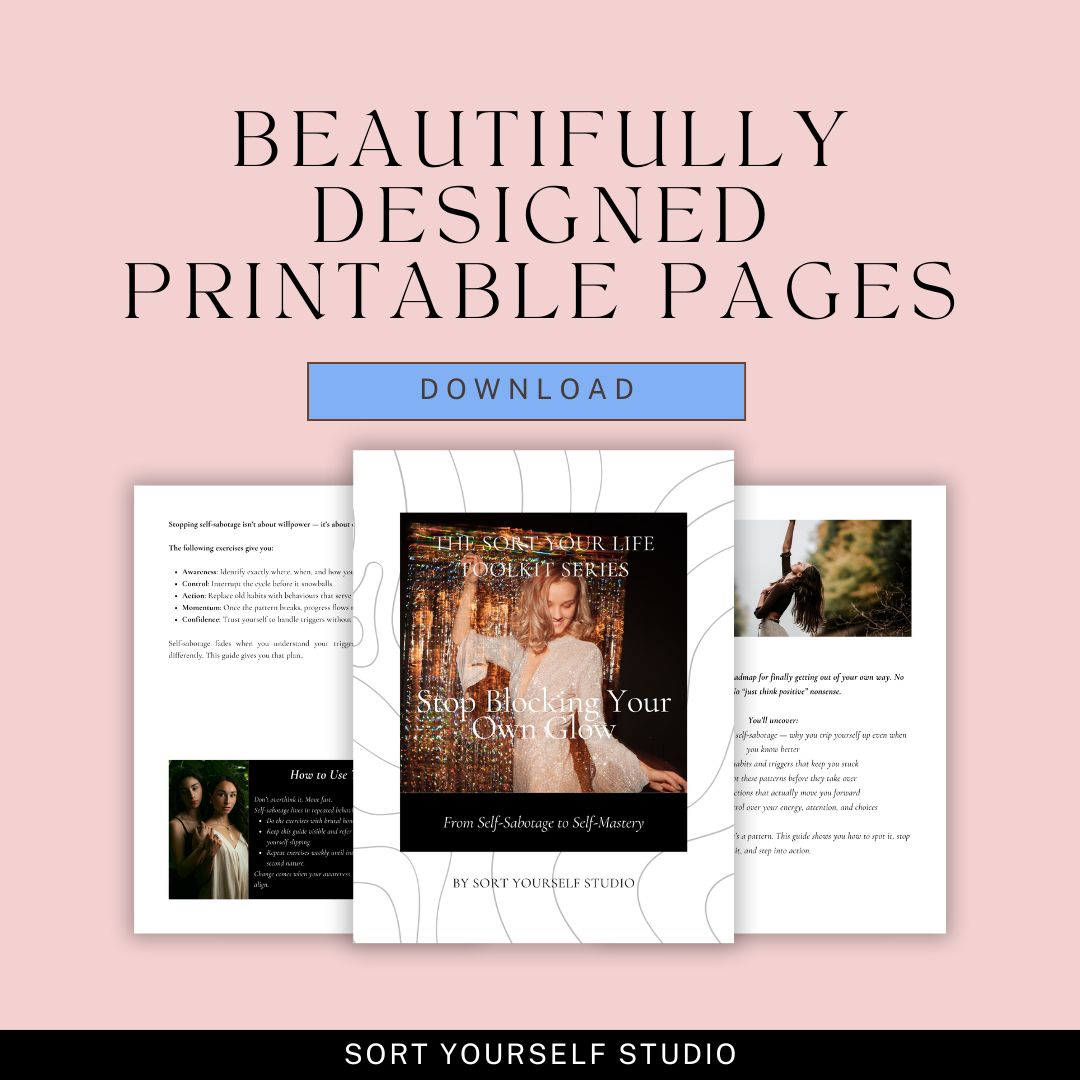 Psychology-based self-help guides for women who want confidence, clarity, and real life transformation. Actionable worksheets designed to break patterns, reduce stress, and build lasting habits