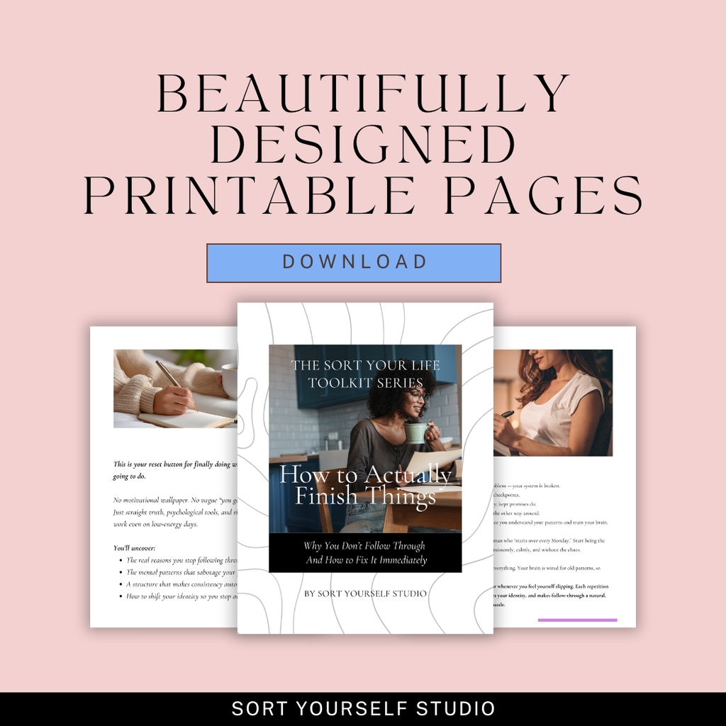 Psychology-based self-help guides for women who want confidence, clarity, and real life transformation. Actionable worksheets designed to break patterns, reduce stress, and build lasting habits