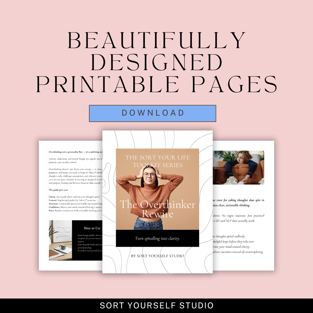 Psychology-based self-help guides for women who want confidence, clarity, and real life transformation. Actionable worksheets designed to break patterns, reduce stress, and build lasting habits